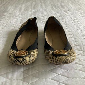 Tory Burch Animal Print Caroline Ballet Flats size 7.5